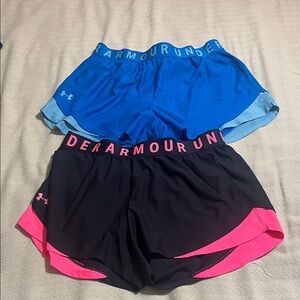 Under Armour Blue and Black Shorts Duo